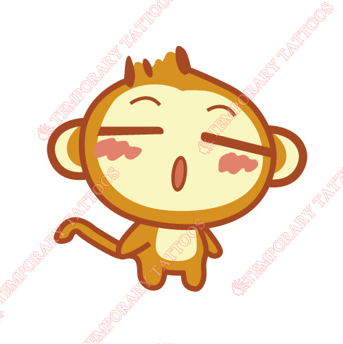 Monkey Customize Temporary Tattoos Stickers NO.8684